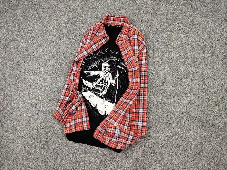 Flannel Vintage Flannel Shirt Travis Scott Style Size US M / EU 48-50 / 2 - 9 Thumbnail