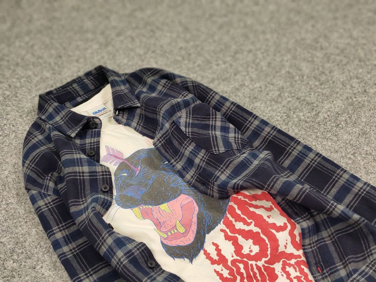 Flannel Vintage Flannel Shirt Travis Scott Style Size US S / EU 44-46 / 1 - 10 Thumbnail