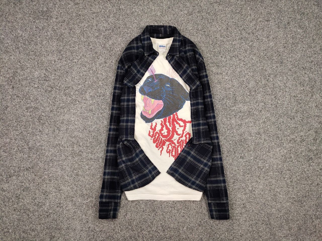 Flannel Vintage Flannel Shirt Travis Scott Style Size US S / EU 44-46 / 1 - 1 Thumbnail