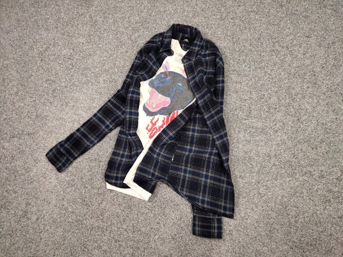 Flannel Vintage Flannel Shirt Travis Scott Style Size US S / EU 44-46 / 1 - 12 Thumbnail