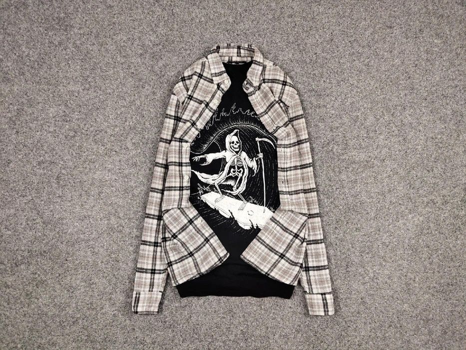 Flannel Vintage Flannel Shirt Travis Scott Style Size US S / EU 44-46 / 1 - 1 Thumbnail