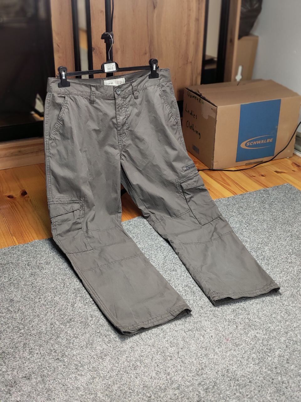 Japanese Brand Vintage 90's Cargo Pants Travis Scott Japan Zip Pocket Gray Size US 36 / EU 52 - 19 Thumbnail
