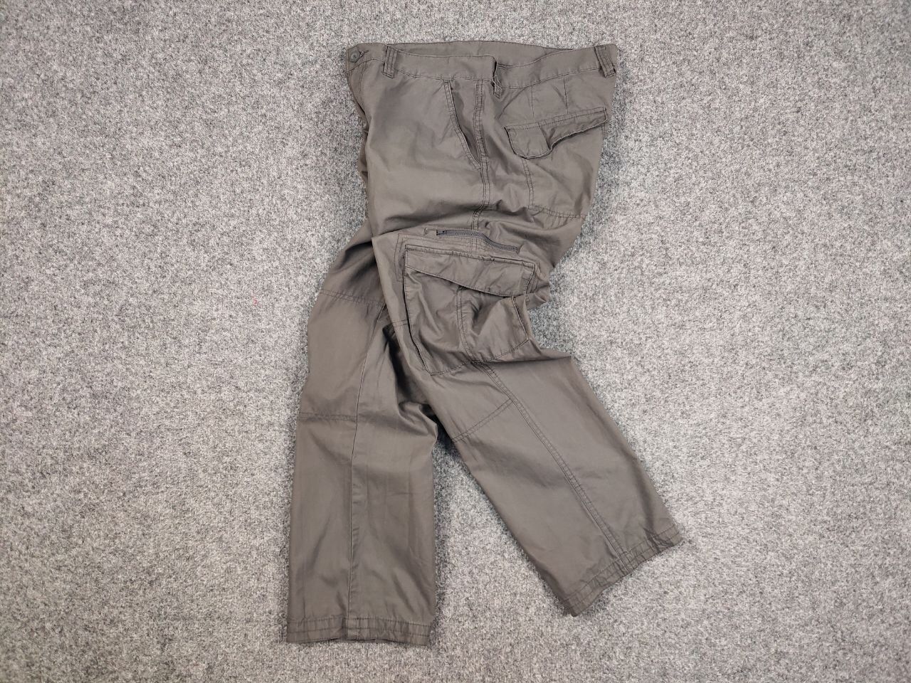 Japanese Brand Vintage 90's Cargo Pants Travis Scott Japan Zip Pocket Gray Size US 36 / EU 52 - 15 Thumbnail