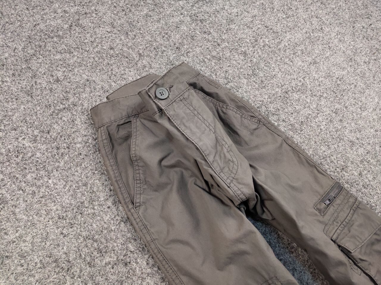 Japanese Brand Vintage 90's Cargo Pants Travis Scott Japan Zip Pocket Gray Size US 36 / EU 52 - 11 Thumbnail