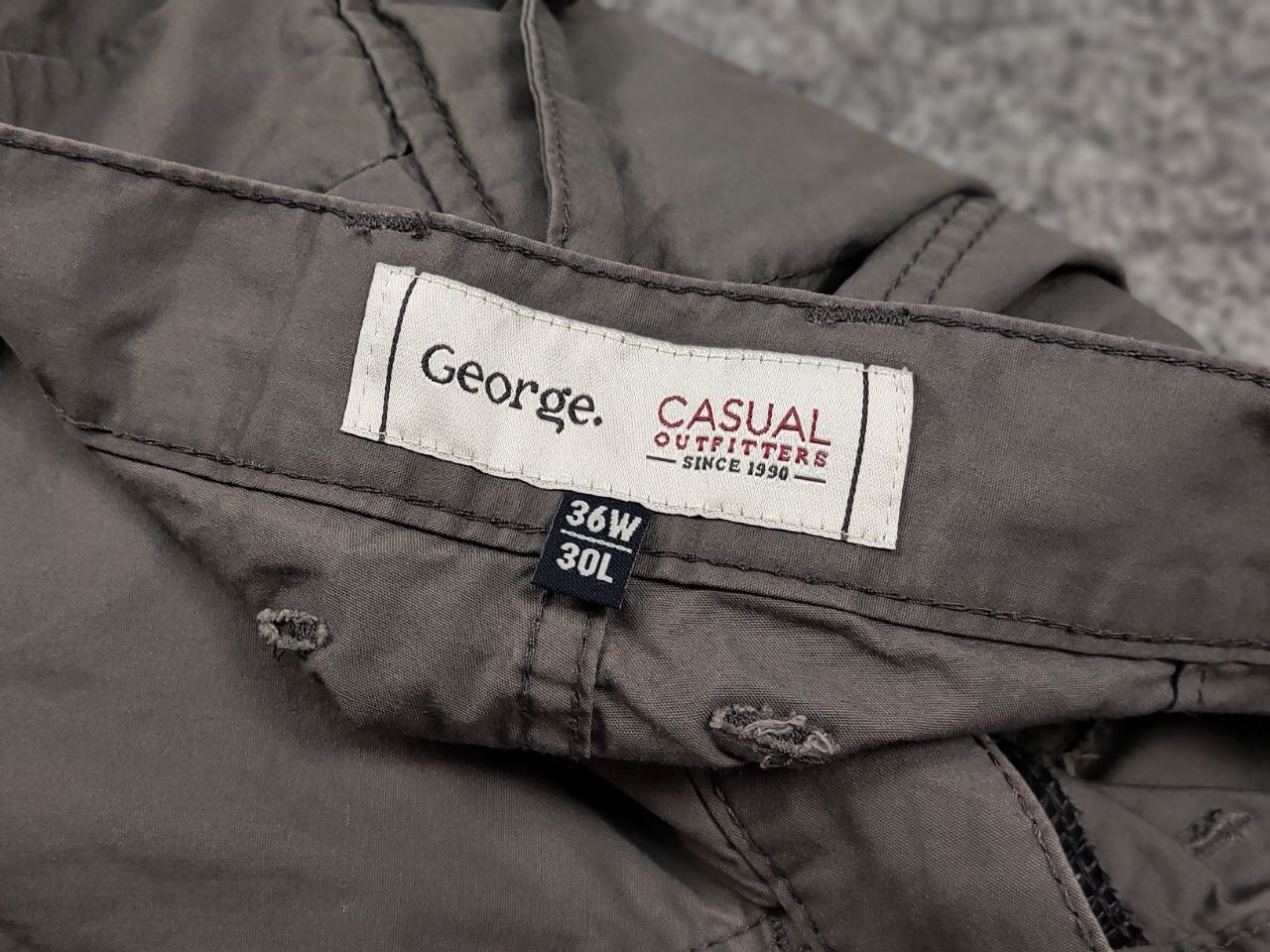 Japanese Brand Vintage 90's Cargo Pants Travis Scott Japan Zip Pocket Gray Size US 36 / EU 52 - 17 Thumbnail