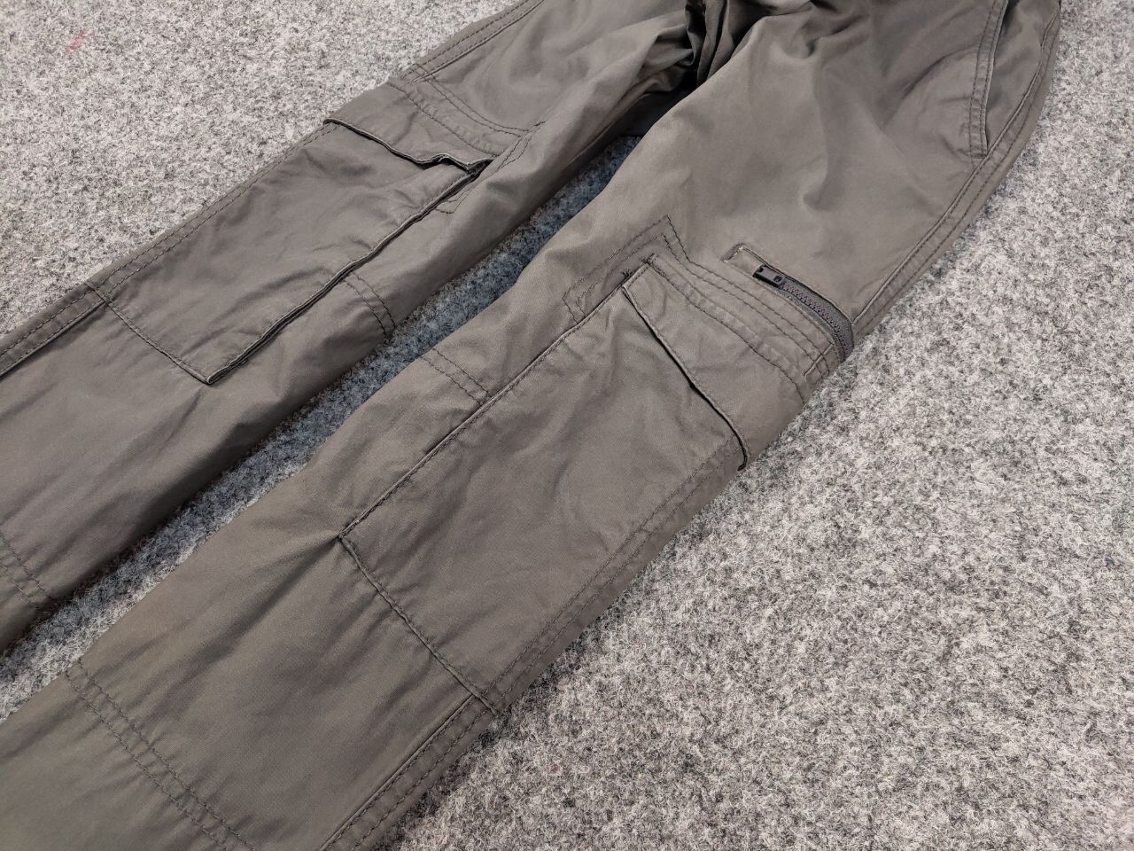 Japanese Brand Vintage 90's Cargo Pants Travis Scott Japan Zip Pocket Gray Size US 36 / EU 52 - 6 Thumbnail