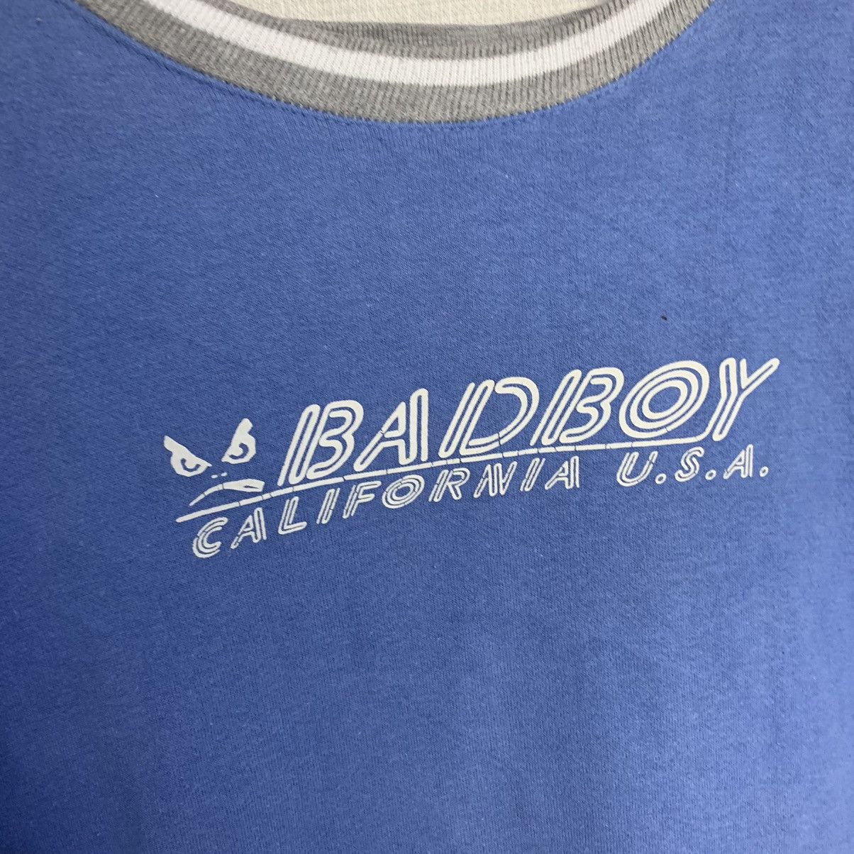 Japanese Brand Bad boy crew neck sweatshirt blue color used clothing Size US M / EU 48-50 / 2 - 3 Thumbnail