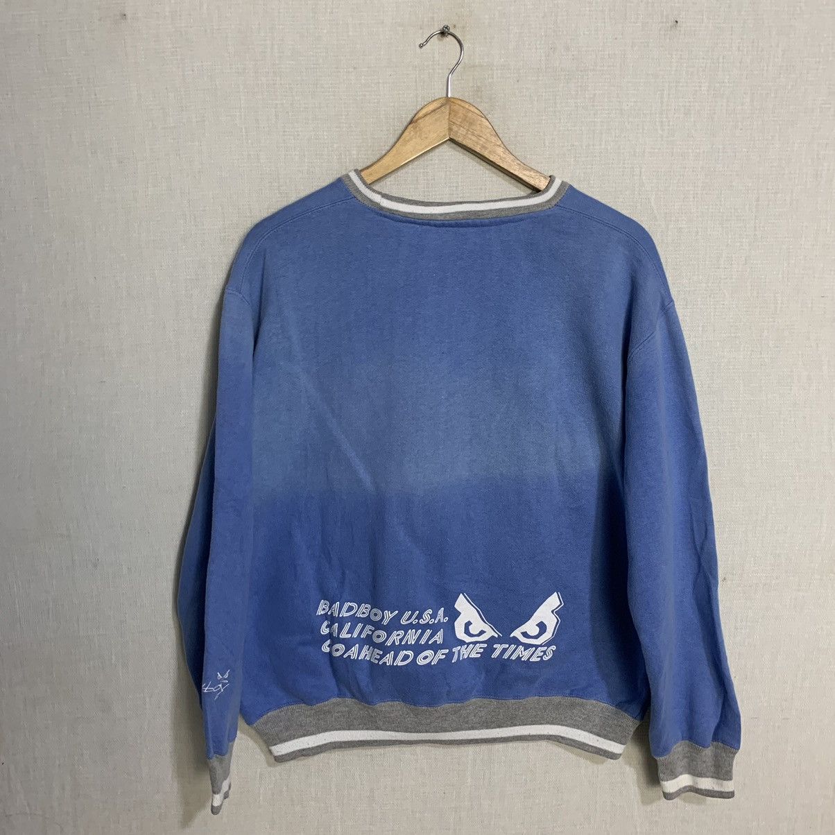 Japanese Brand Bad boy crew neck sweatshirt blue color used clothing Size US M / EU 48-50 / 2 - 2 Thumbnail
