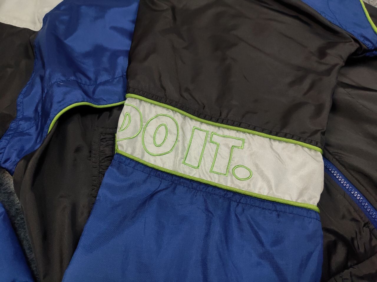 Nike Vintage 90's Nike Nylon Drill Big Embroidered Track Jacket Size US L / EU 52-54 / 3 - 17 Thumbnail