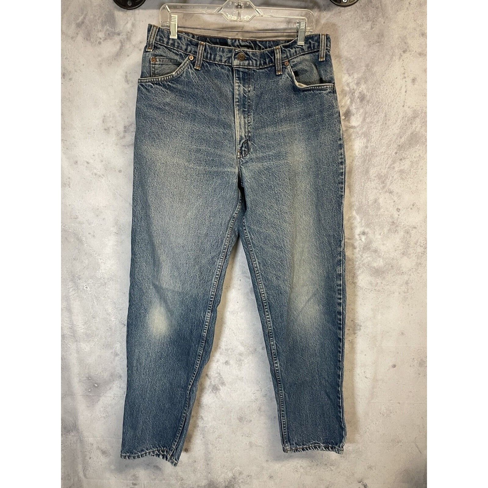 Vintage Vintage Levi 550 Orange Tabs Denim Jeans - Mens 36x32