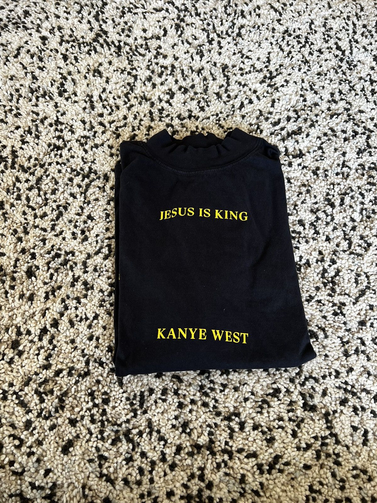 Kanye West Jesus Is King Vinyl Long Sleeve II, Navy Small Size US S / EU 44-46 / 1 - 2 Thumbnail