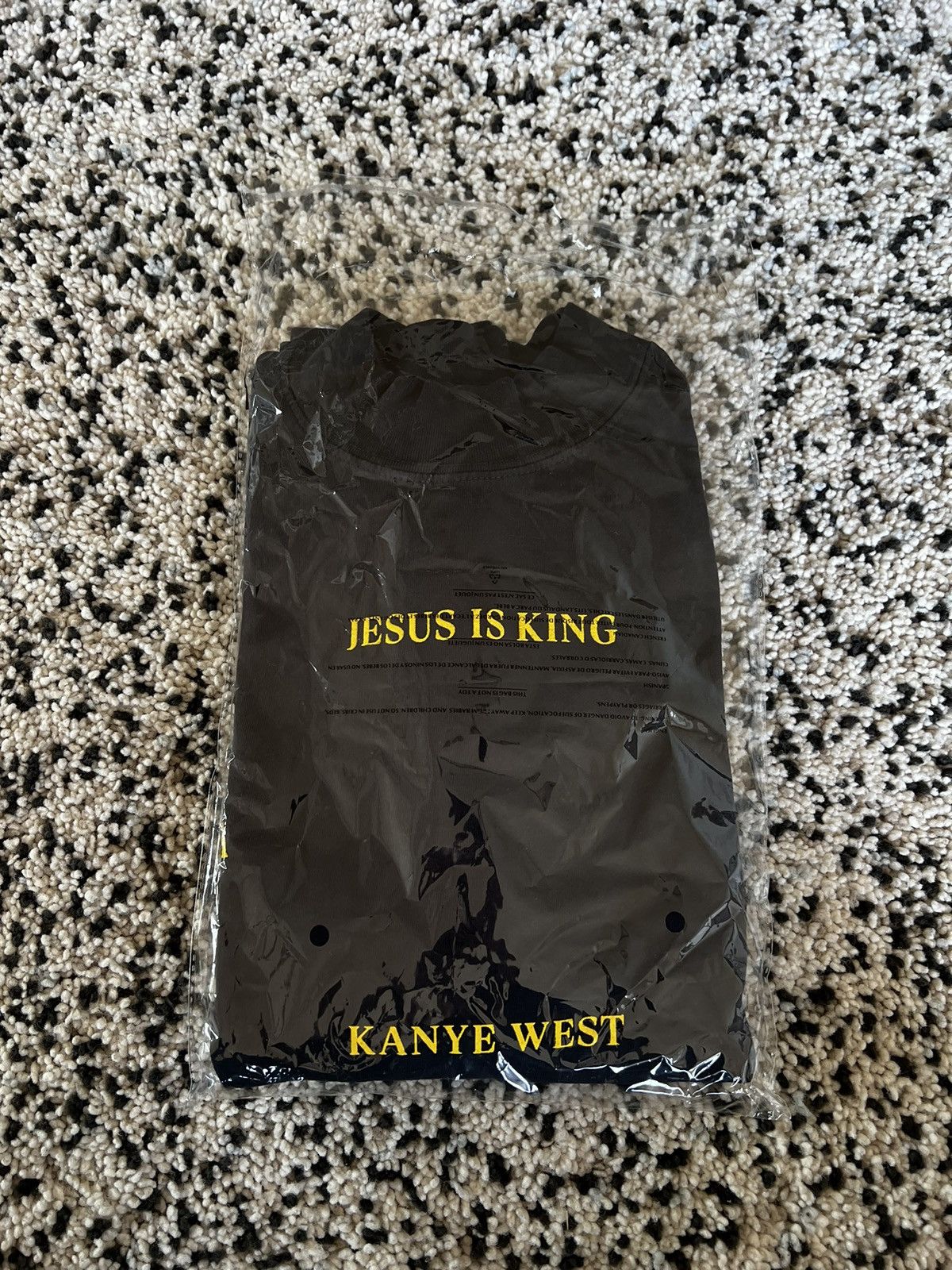 Kanye West Jesus Is King Vinyl Long Sleeve II, Navy Small Size US S / EU 44-46 / 1 - 3 Thumbnail
