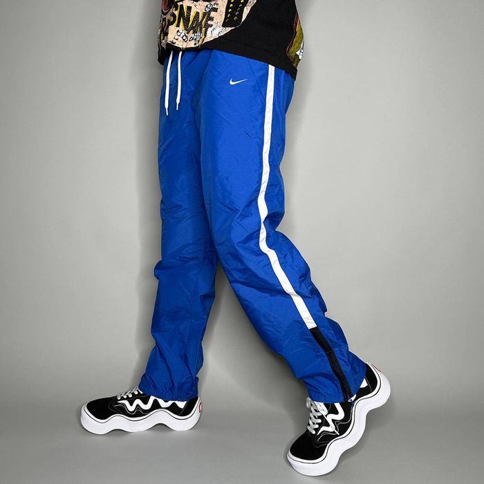 Royal blue nike track hot sale pants