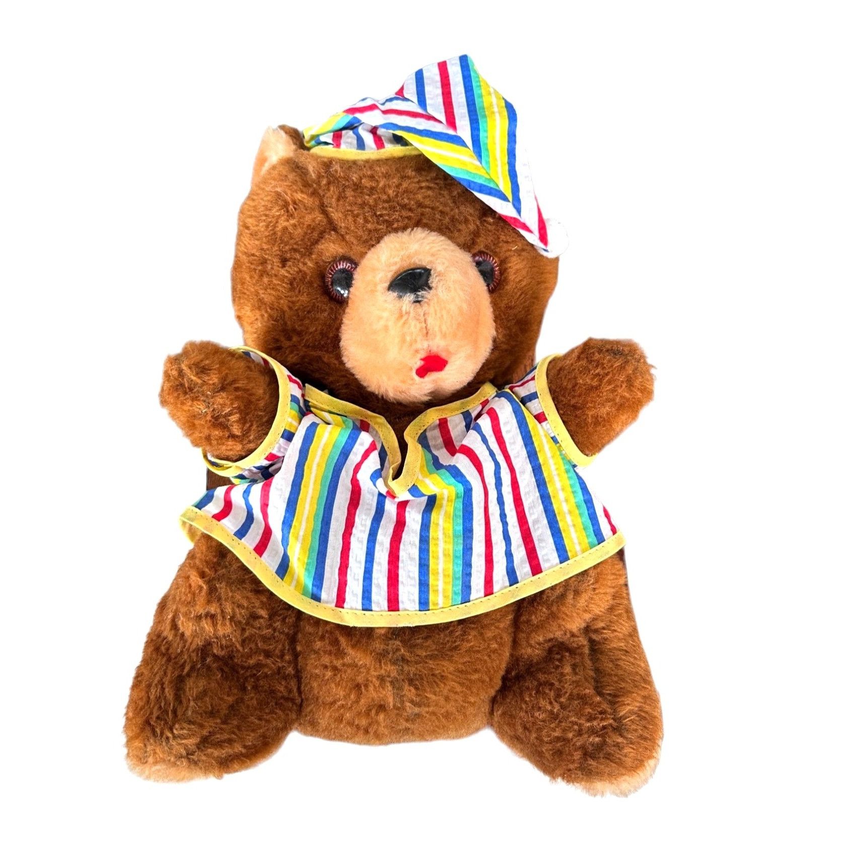 Vintage Vintage 1950's Plush Bedtime Teddy Bear Commonweath Toys Car Size ONE SIZE - 1 Thumbnail