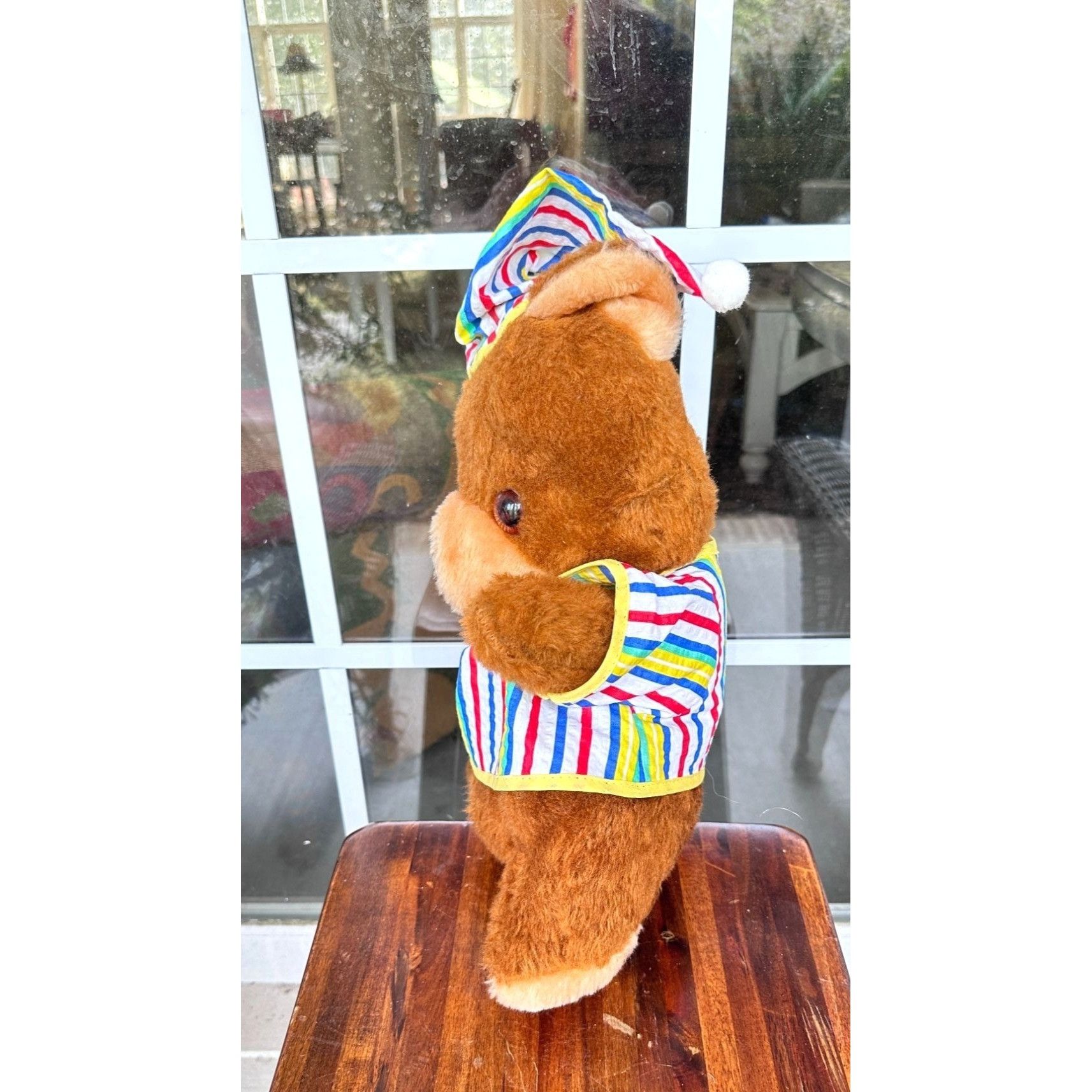 Vintage Vintage 1950's Plush Bedtime Teddy Bear Commonweath Toys Car Size ONE SIZE - 7 Thumbnail