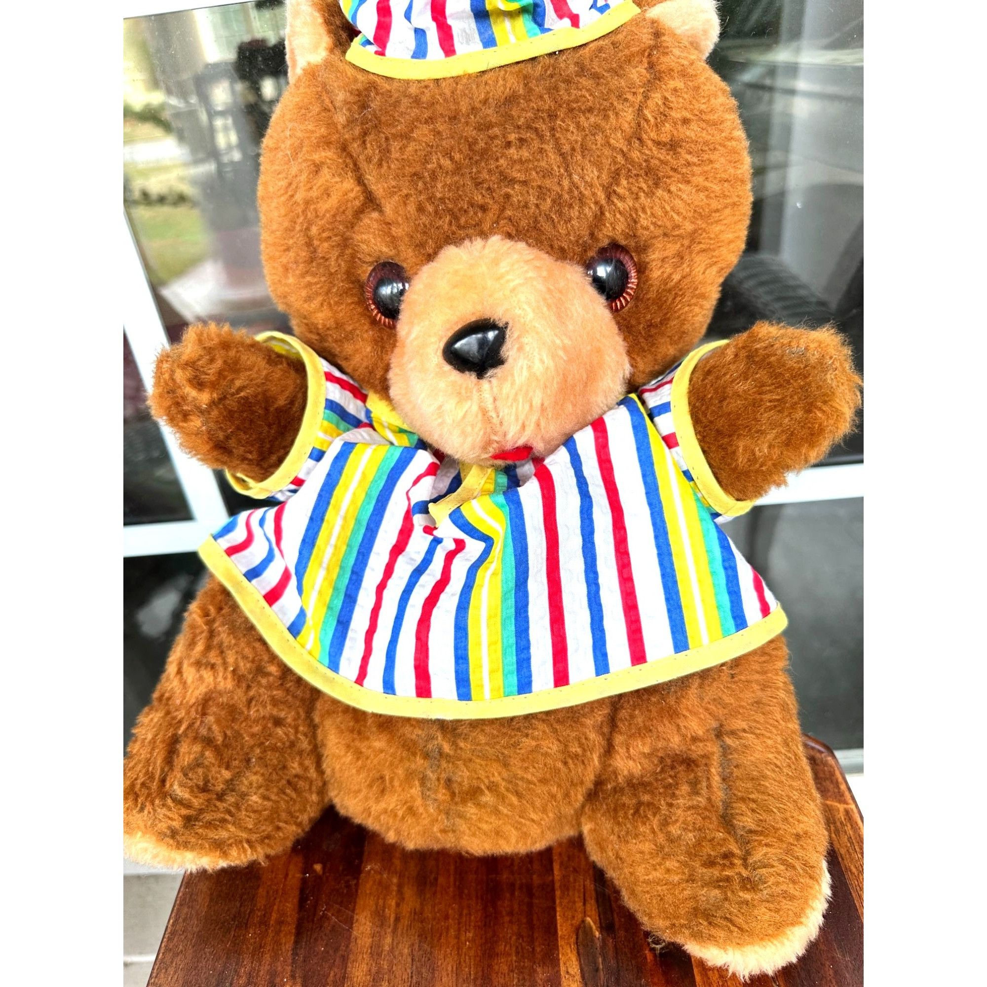 Vintage Vintage 1950's Plush Bedtime Teddy Bear Commonweath Toys Car Size ONE SIZE - 8 Thumbnail