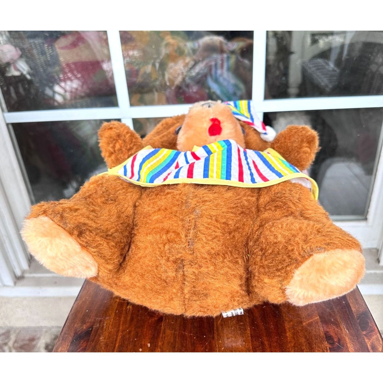 Vintage Vintage 1950's Plush Bedtime Teddy Bear Commonweath Toys Car Size ONE SIZE - 10 Thumbnail