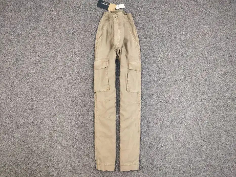 NEW Vintage 90's Japan linen Beige Cargo Trouser Pants