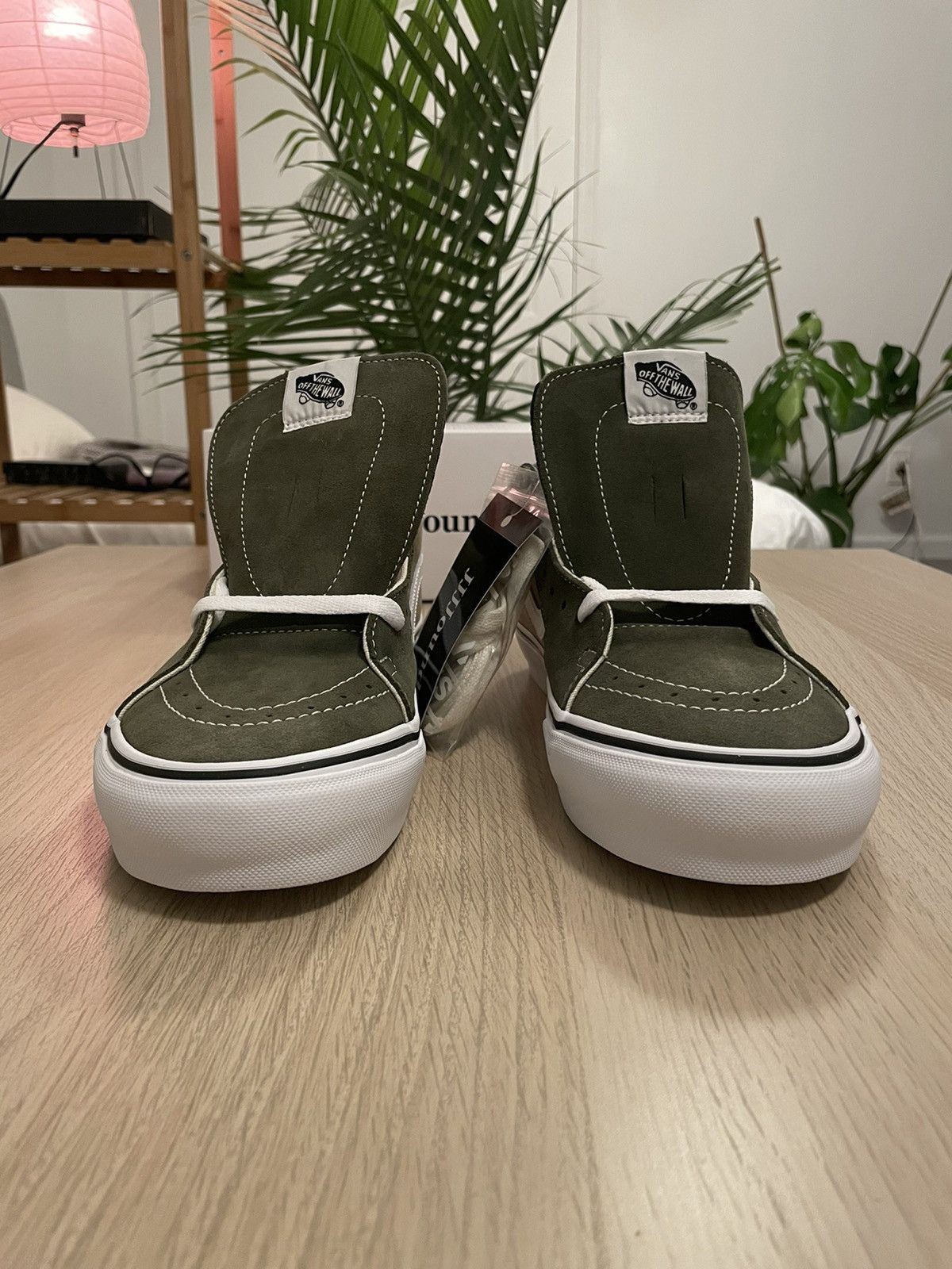 JJJJound × Vans Jjjjound Sk8 Mid Vault Vans Green Size US 9 / EU 42 - 3 Thumbnail