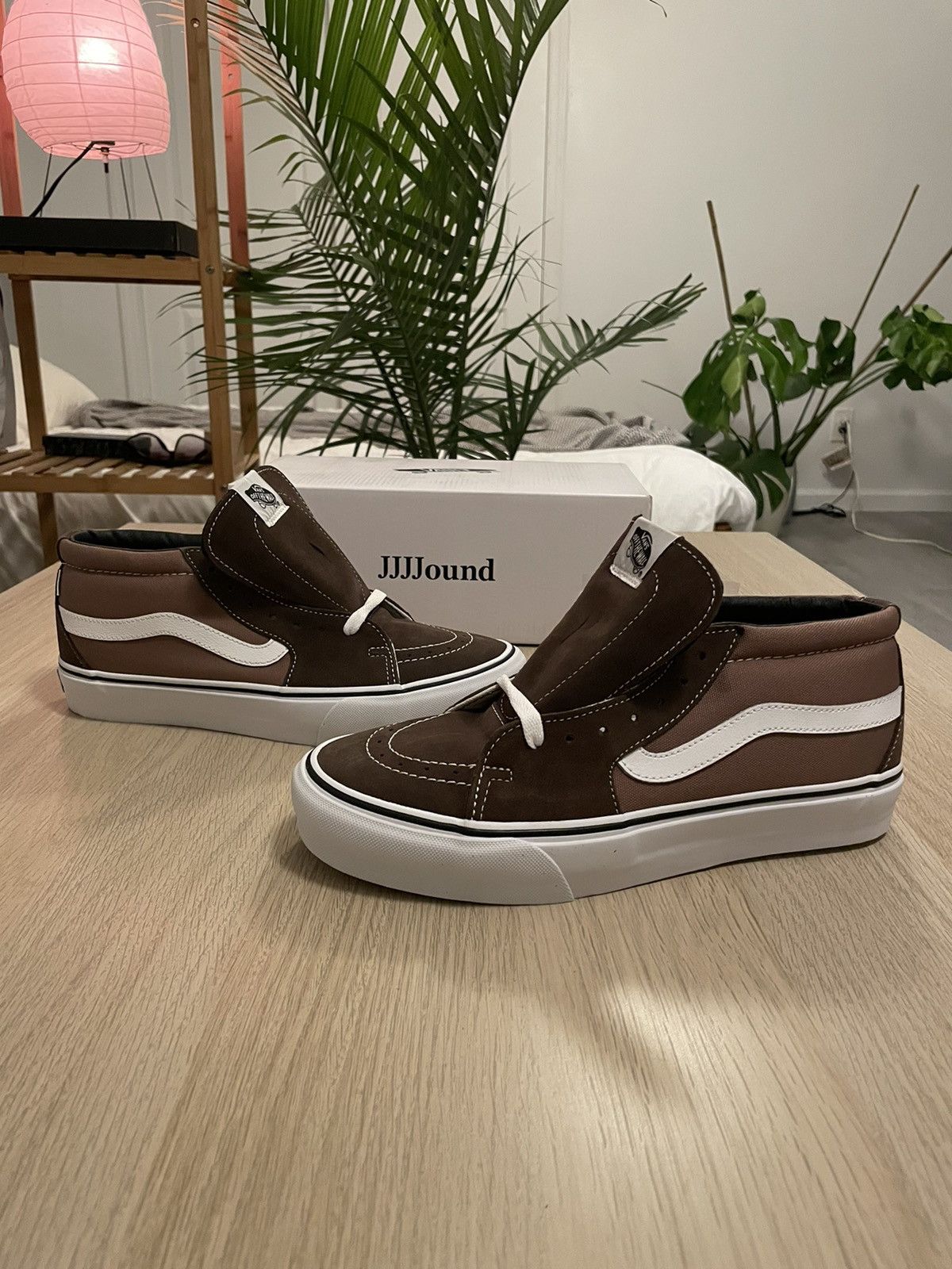 JJJJound × Vans Jjjjound Sk8 Mid Vault Vans Brown Size US 9 / EU 42 - 2 Thumbnail