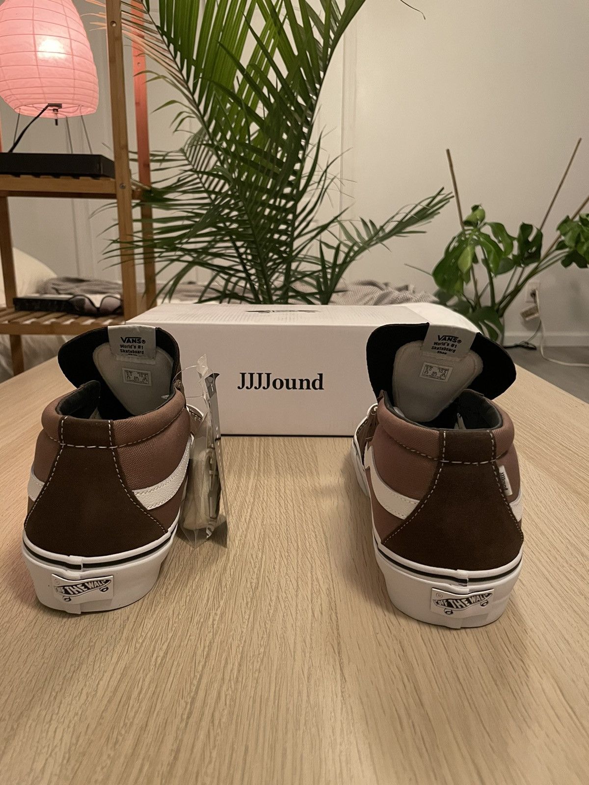 JJJJound × Vans Jjjjound Sk8 Mid Vault Vans Brown Size US 9 / EU 42 - 4 Thumbnail