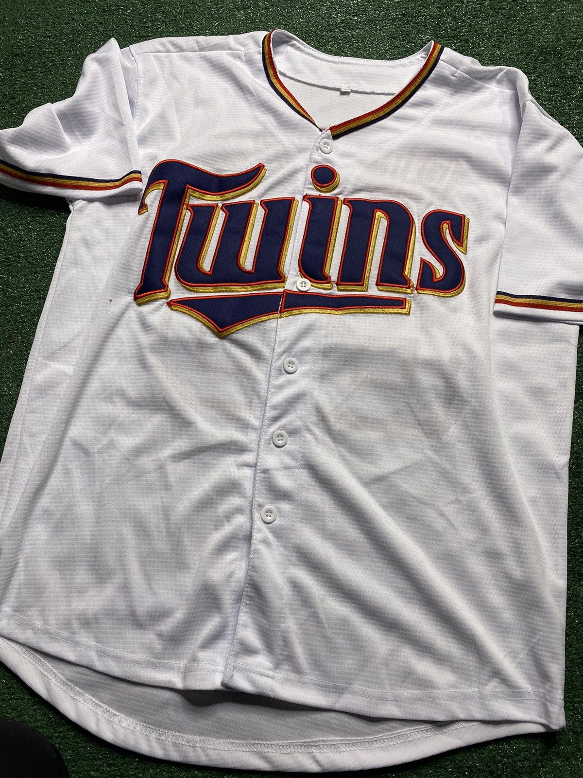 Twins Byron Buxton Minnesota Gold White Script Jersey Sz L