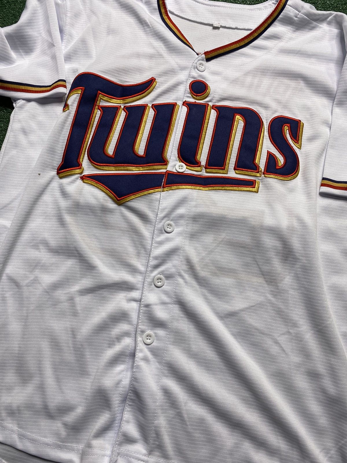 Twins Byron Buxton Minnesota Gold White Script Jersey Sz L