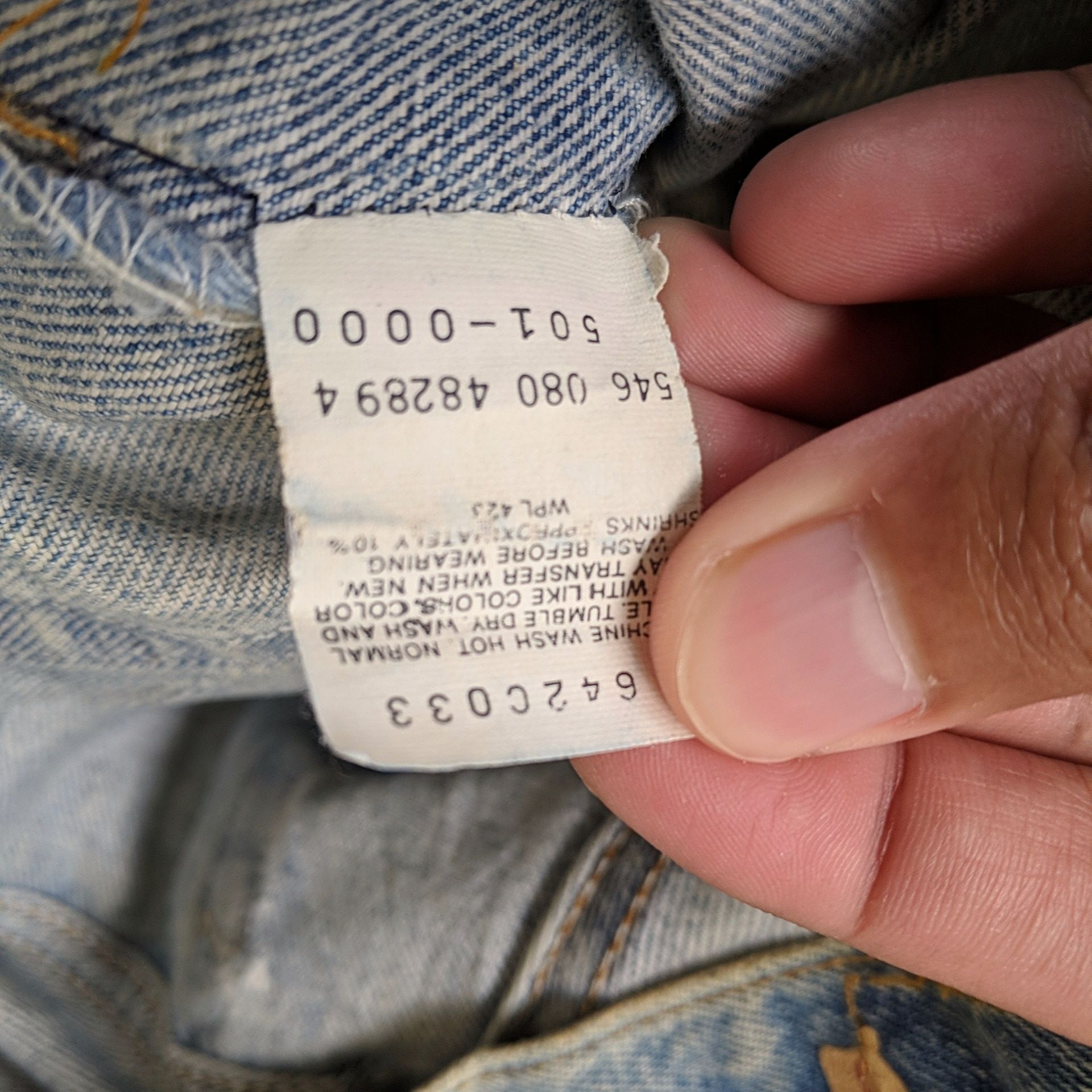 Japanese Brand Levi's Lightwash Faded Distressed Denim Jeans Pants W31 Size US 31 - 10 Thumbnail