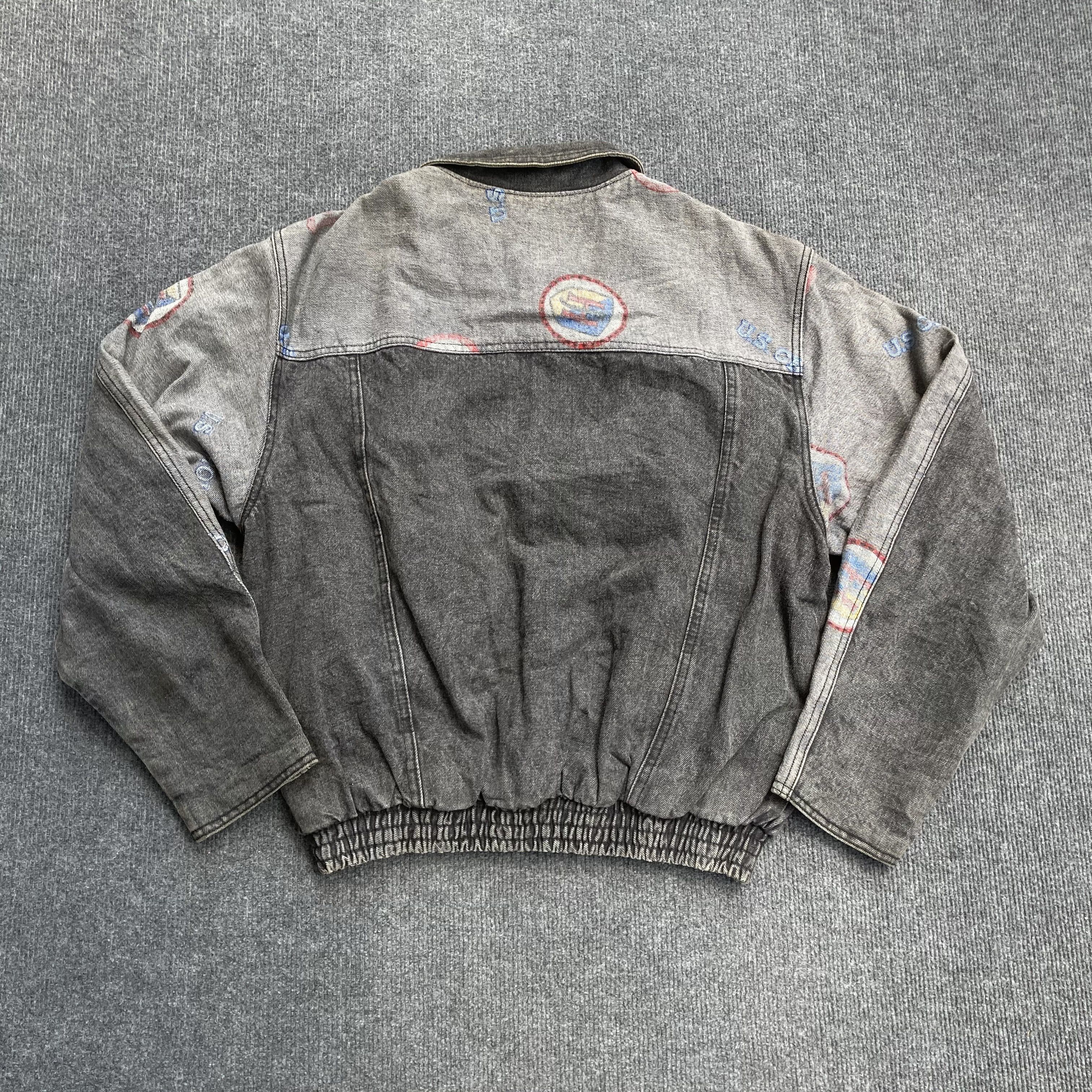 Designer × Jeff Hamilton × Vintage Vtg Major Jeff Hamilton 90s 80s Jeans Jacket Size US M / EU 48-50 / 2 - 7 Thumbnail