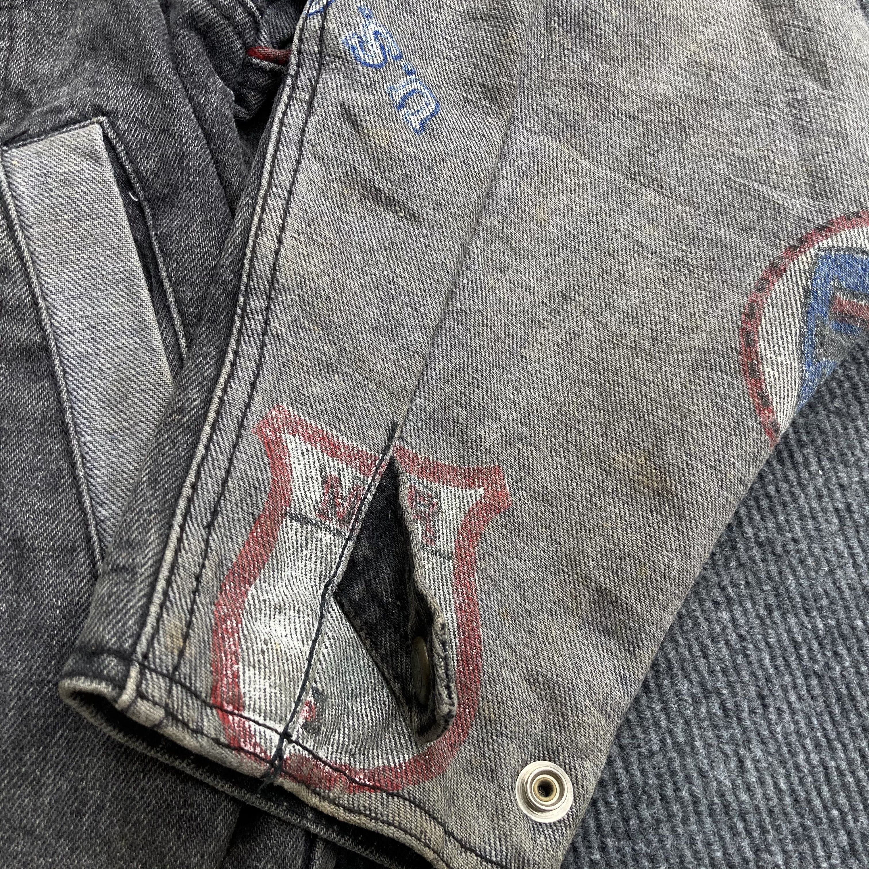 Designer × Jeff Hamilton × Vintage Vtg Major Jeff Hamilton 90s 80s Jeans Jacket Size US M / EU 48-50 / 2 - 5 Thumbnail