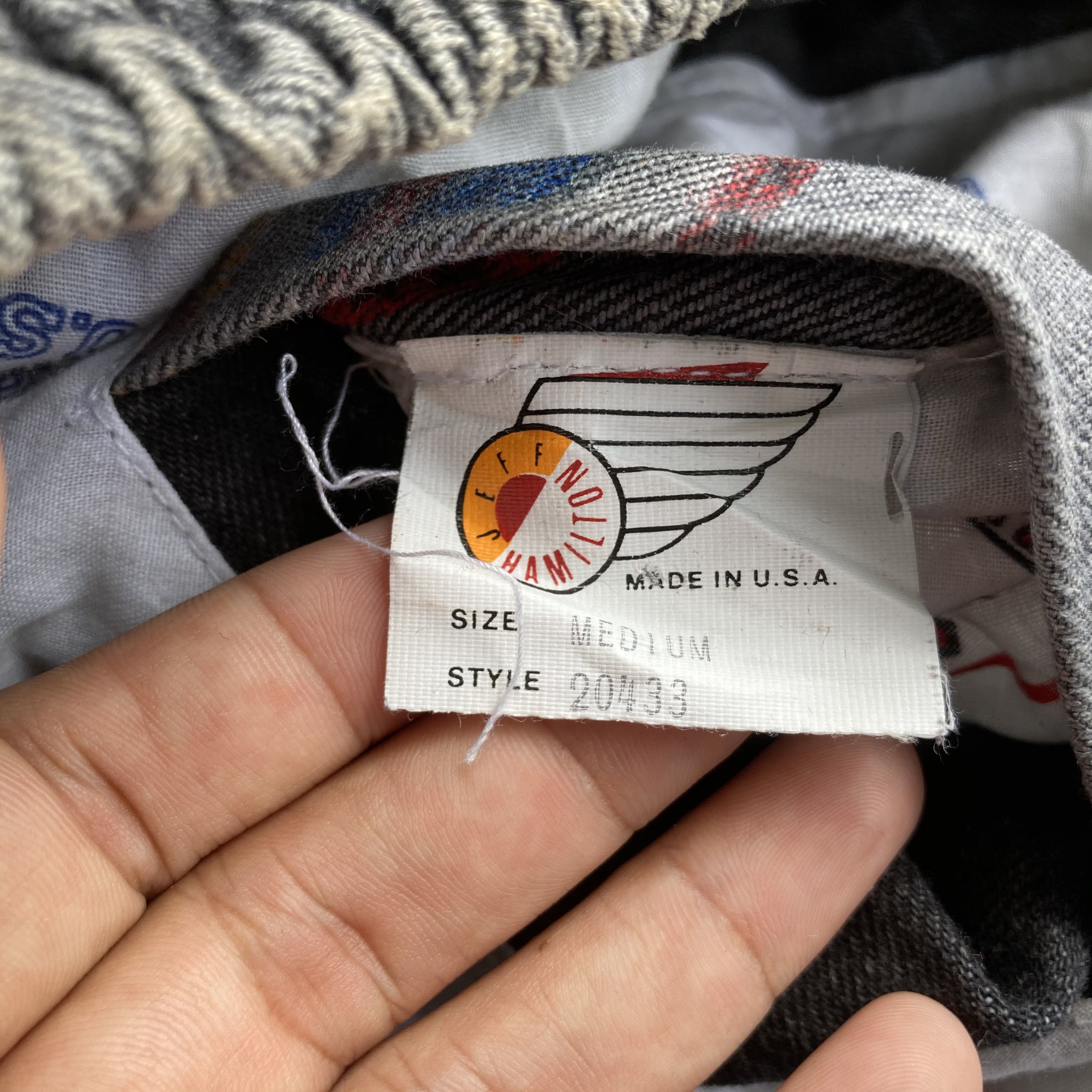 Designer × Jeff Hamilton × Vintage Vtg Major Jeff Hamilton 90s 80s Jeans Jacket Size US M / EU 48-50 / 2 - 4 Thumbnail