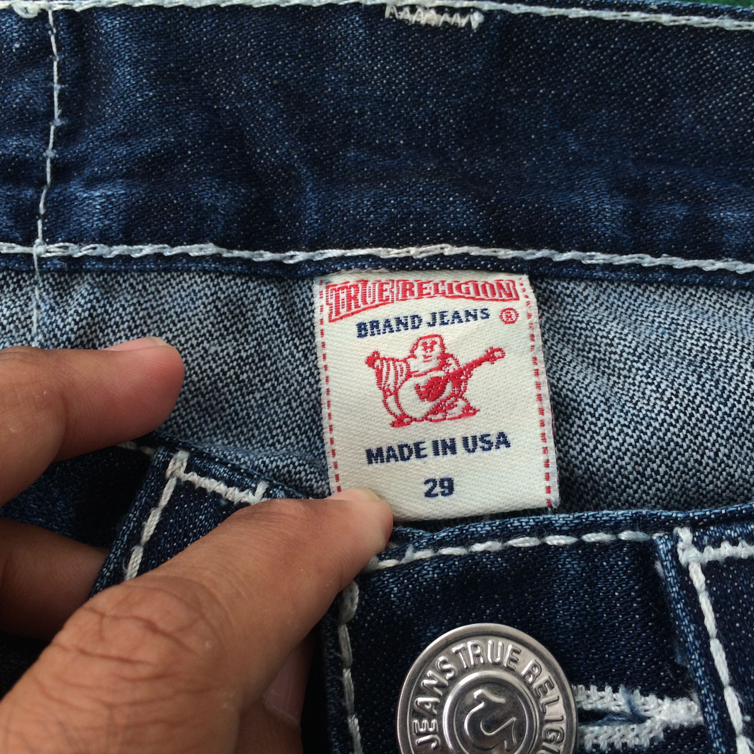 True Religion × Vintage Vtg True Religion Rickey Big T Ripped Jeans Size US 30 / EU 46 - 4 Thumbnail