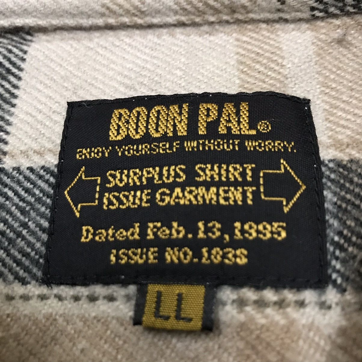 Flannel Vintage 90s Boon Pal surplus issue garment flannel shirts Size US L / EU 52-54 / 3 - 9 Thumbnail