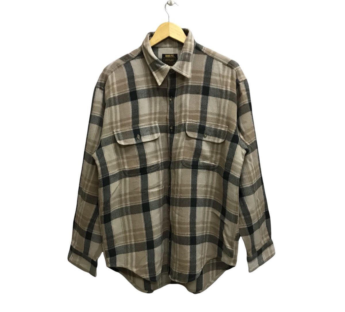 Flannel Vintage 90s Boon Pal surplus issue garment flannel shirts Size US L / EU 52-54 / 3 - 1 Thumbnail