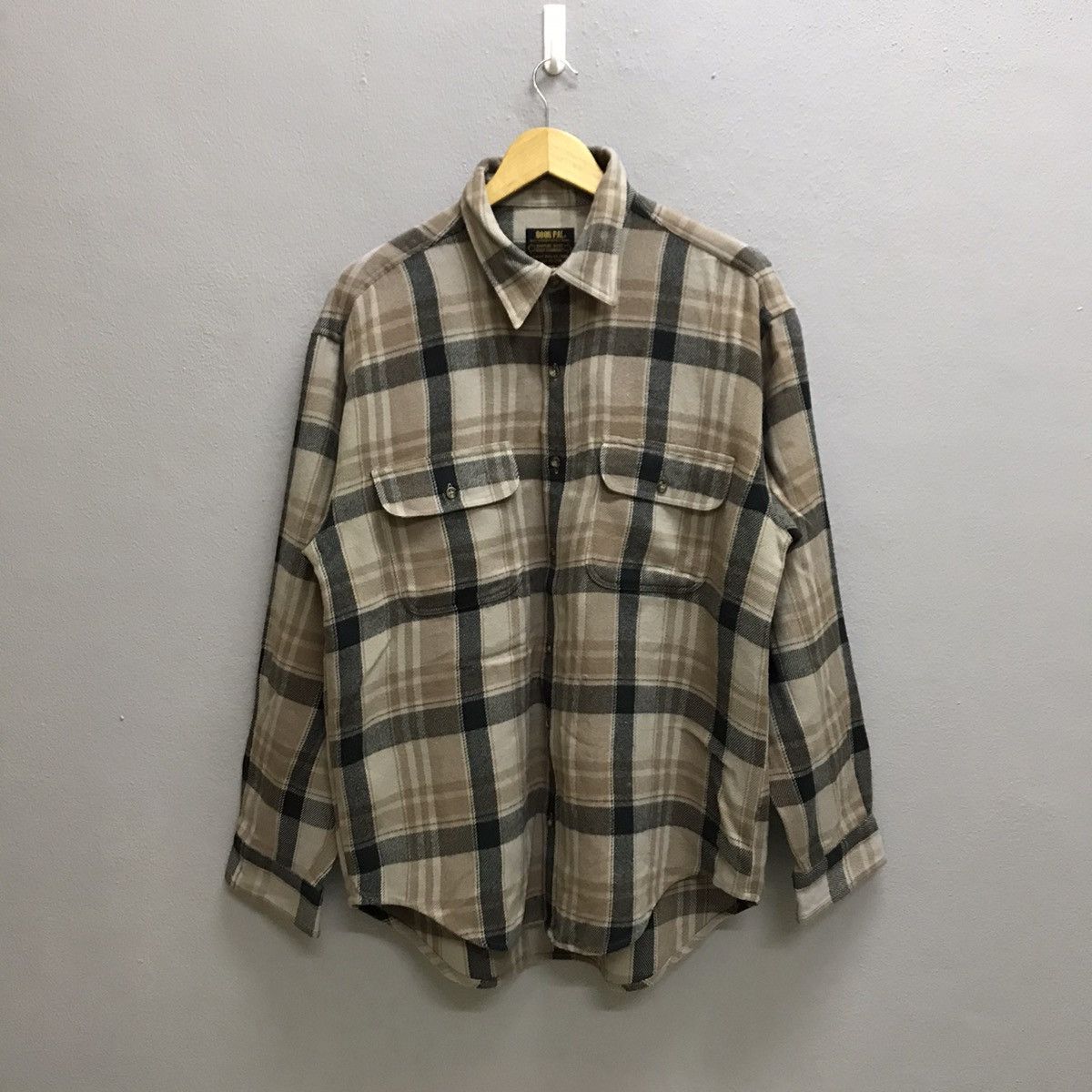 Flannel Vintage 90s Boon Pal surplus issue garment flannel shirts Size US L / EU 52-54 / 3 - 3 Thumbnail