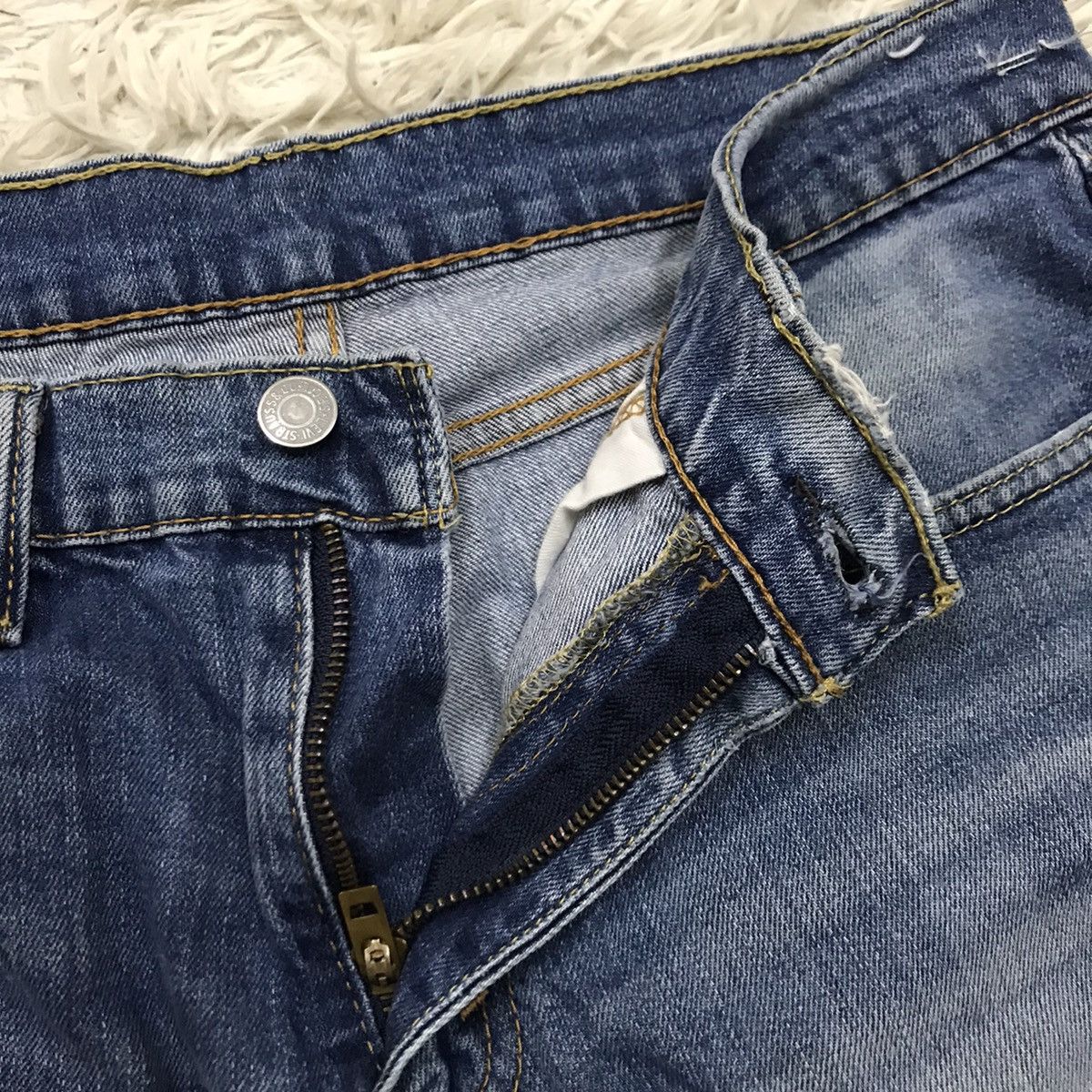 Levi's Levis 511 Denim Stamp Button 4986 Jeans Custom Short Pants Size US 31 - 11 Thumbnail