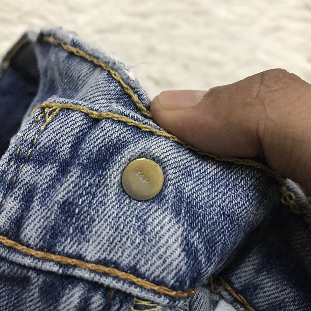Levi's Levis 511 Denim Stamp Button 4986 Jeans Custom Short Pants Size US 31 - 17 Thumbnail