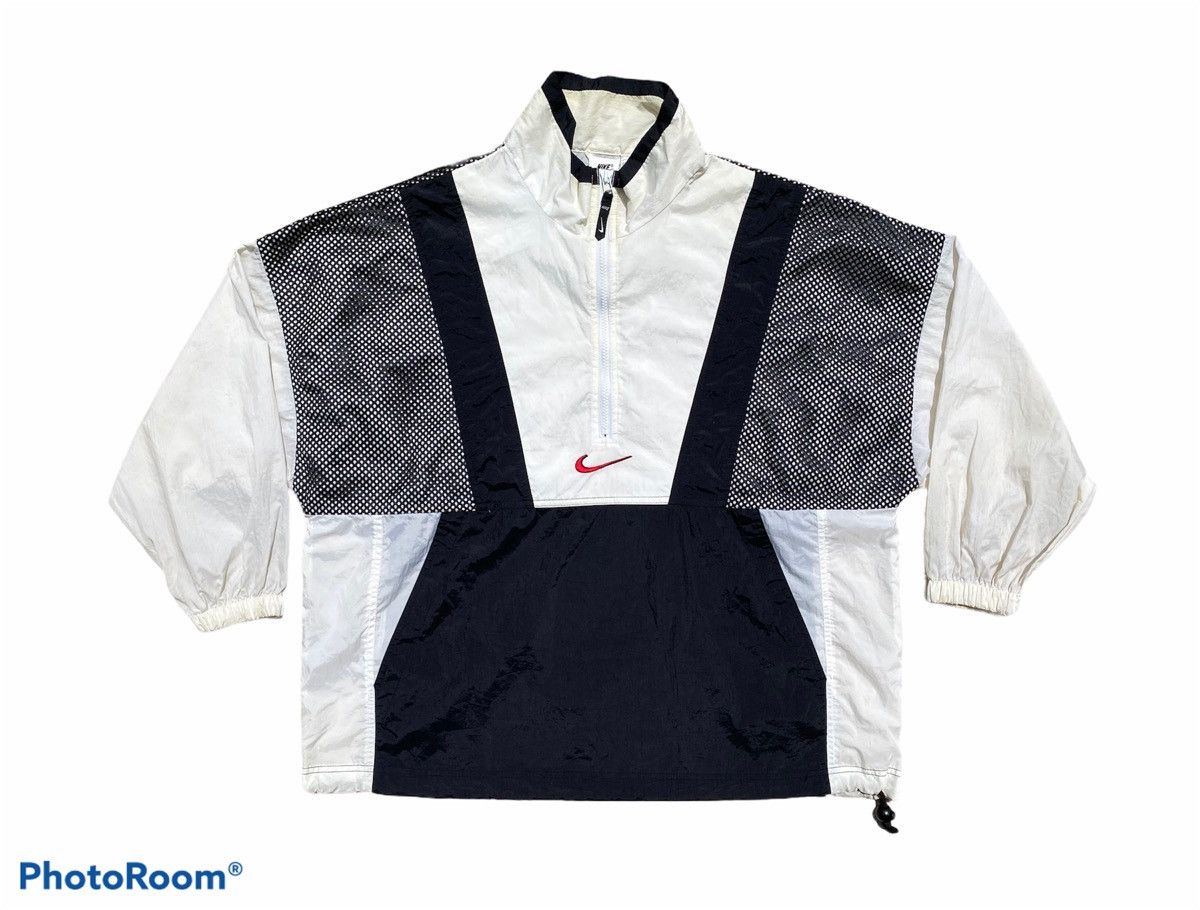 Nike × Vintage 💥RARE💥Vintage 90s NIKE SWOOSH “Center Logo” Streetwear/Hype Size US XL / EU 56 / 4 - 1 Thumbnail
