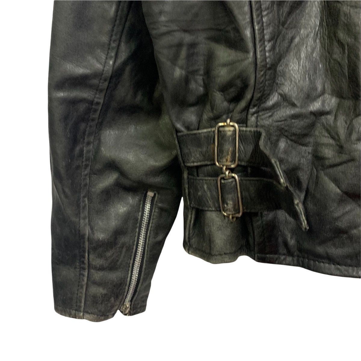 Japanese Brand Vintage Cafe Racer Leather Jacket Size US M / EU 48-50 / 2 - 7 Thumbnail