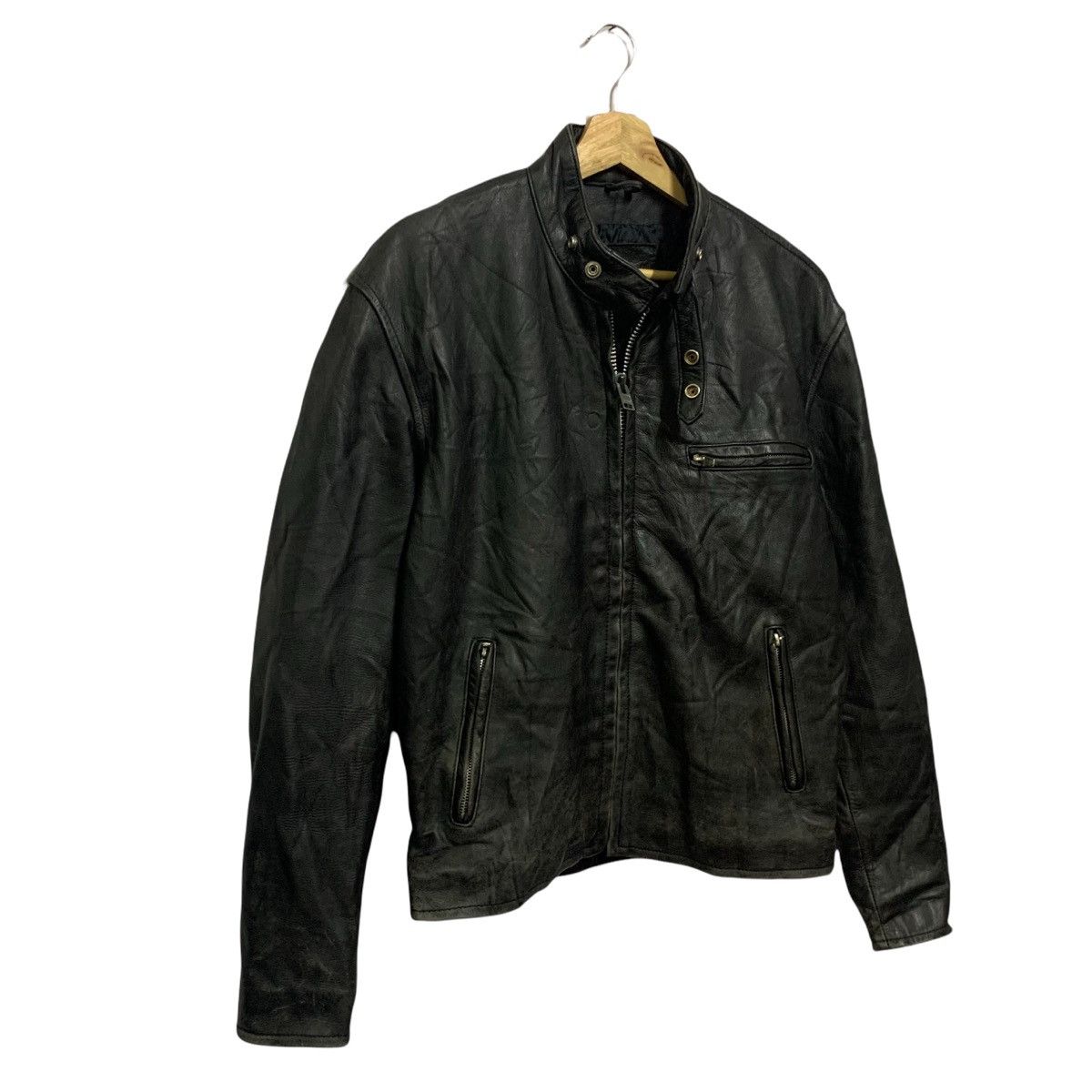 Japanese Brand Vintage Cafe Racer Leather Jacket Size US M / EU 48-50 / 2 - 5 Thumbnail
