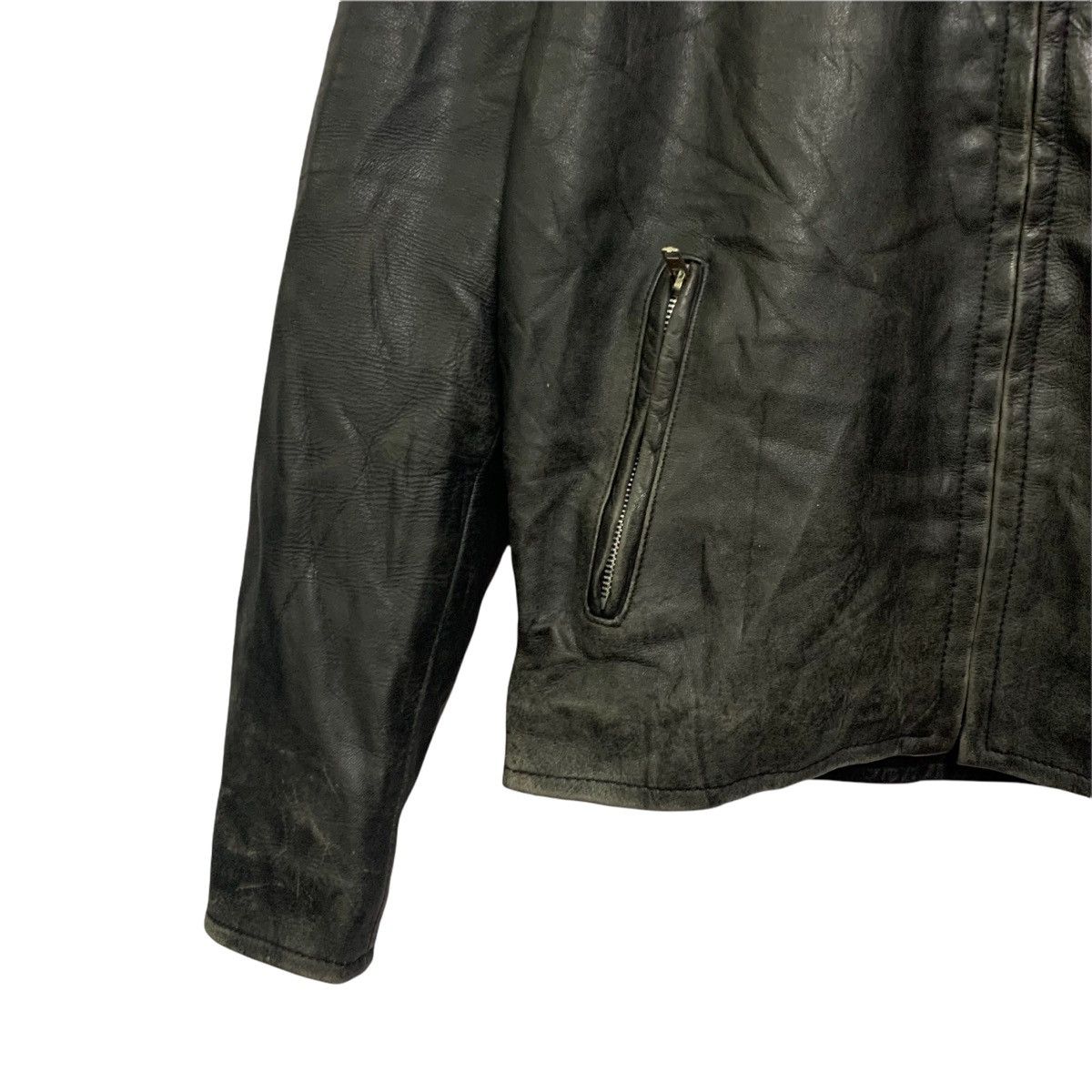 Japanese Brand Vintage Cafe Racer Leather Jacket Size US M / EU 48-50 / 2 - 3 Thumbnail