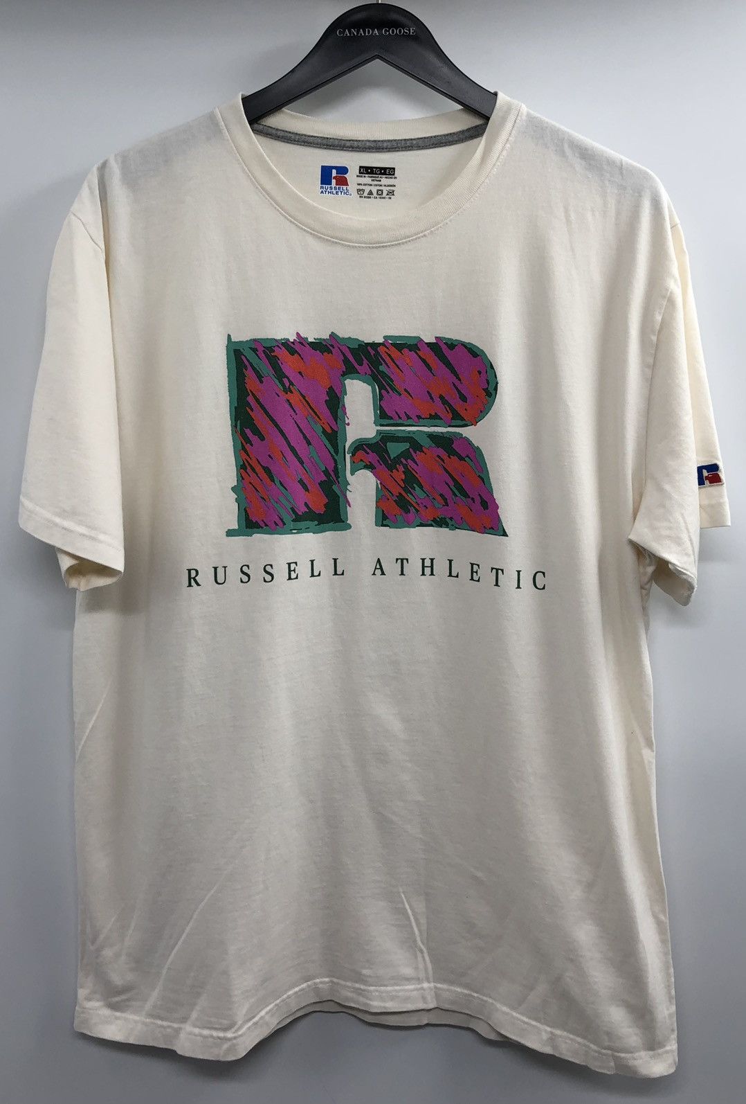 Russell Athletic Russell Athletic Retro Logo Beige T-Shirt XL Size US XL / EU 56 / 4 - 1 Thumbnail