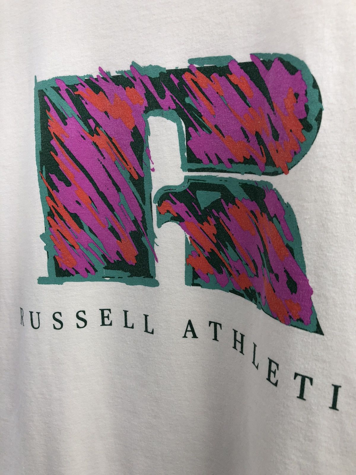 Russell Athletic Russell Athletic Retro Logo Beige T-Shirt XL Size US XL / EU 56 / 4 - 4 Thumbnail