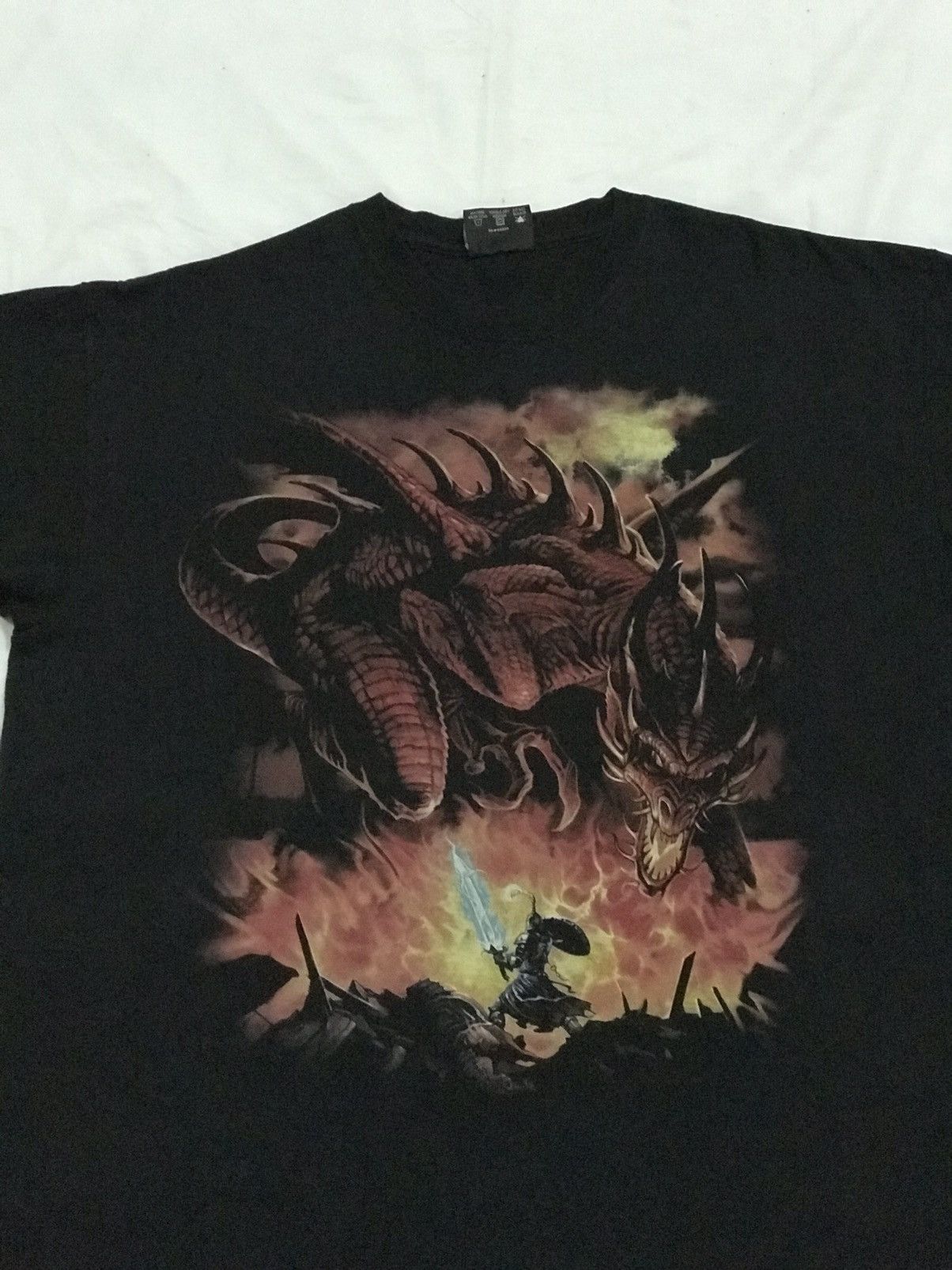 Japanese Brand Vintage skullbone art dragon tshirt Size US XL / EU 56 / 4 - 10 Thumbnail