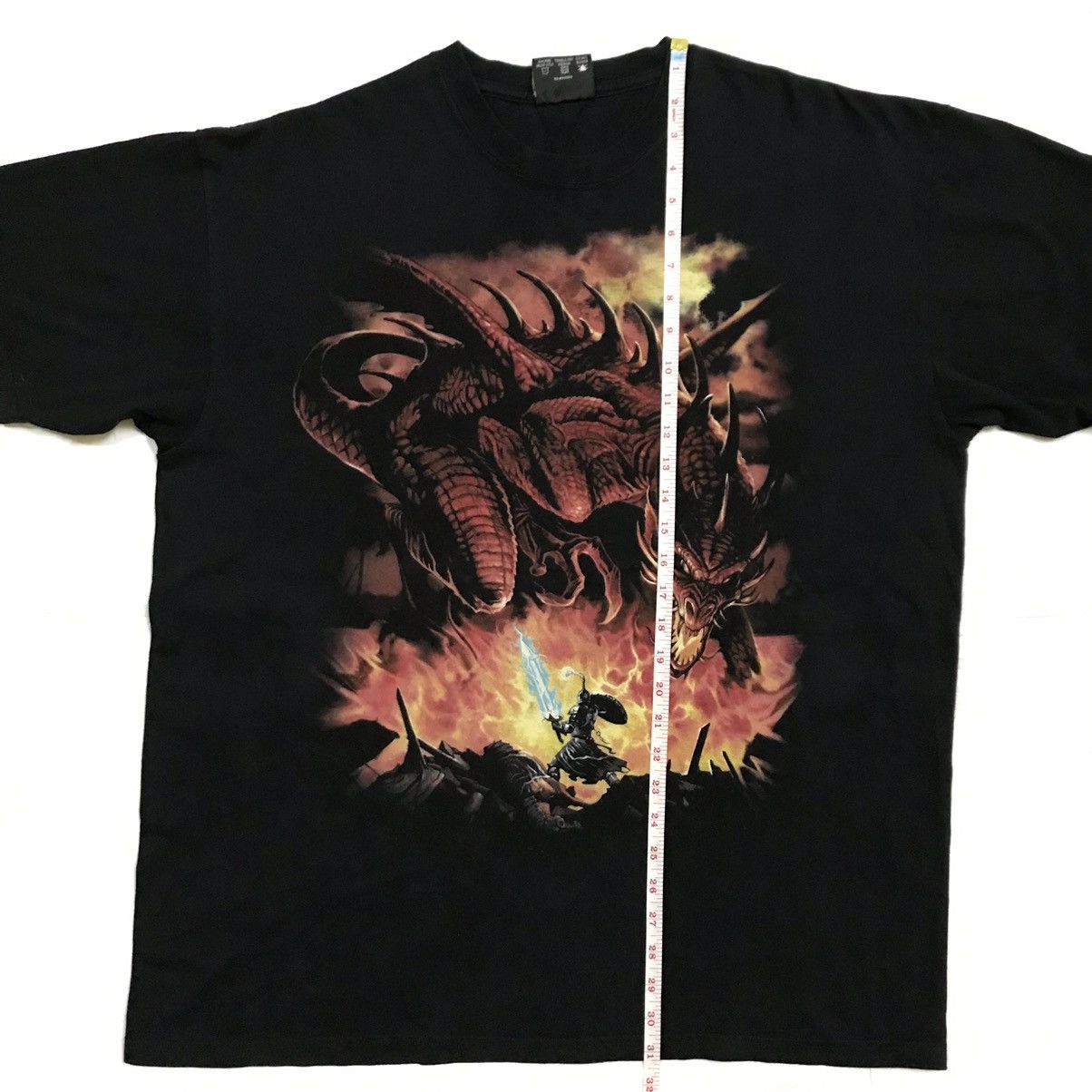 Japanese Brand Vintage skullbone art dragon tshirt Size US XL / EU 56 / 4 - 15 Thumbnail