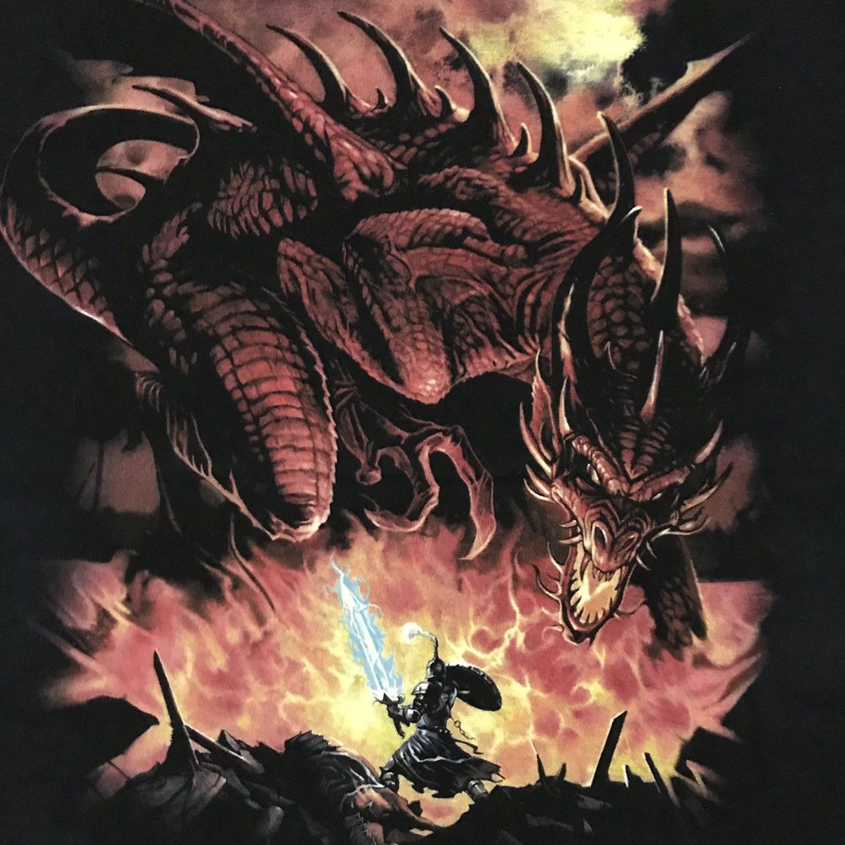 Japanese Brand Vintage skullbone art dragon tshirt Size US XL / EU 56 / 4 - 11 Thumbnail