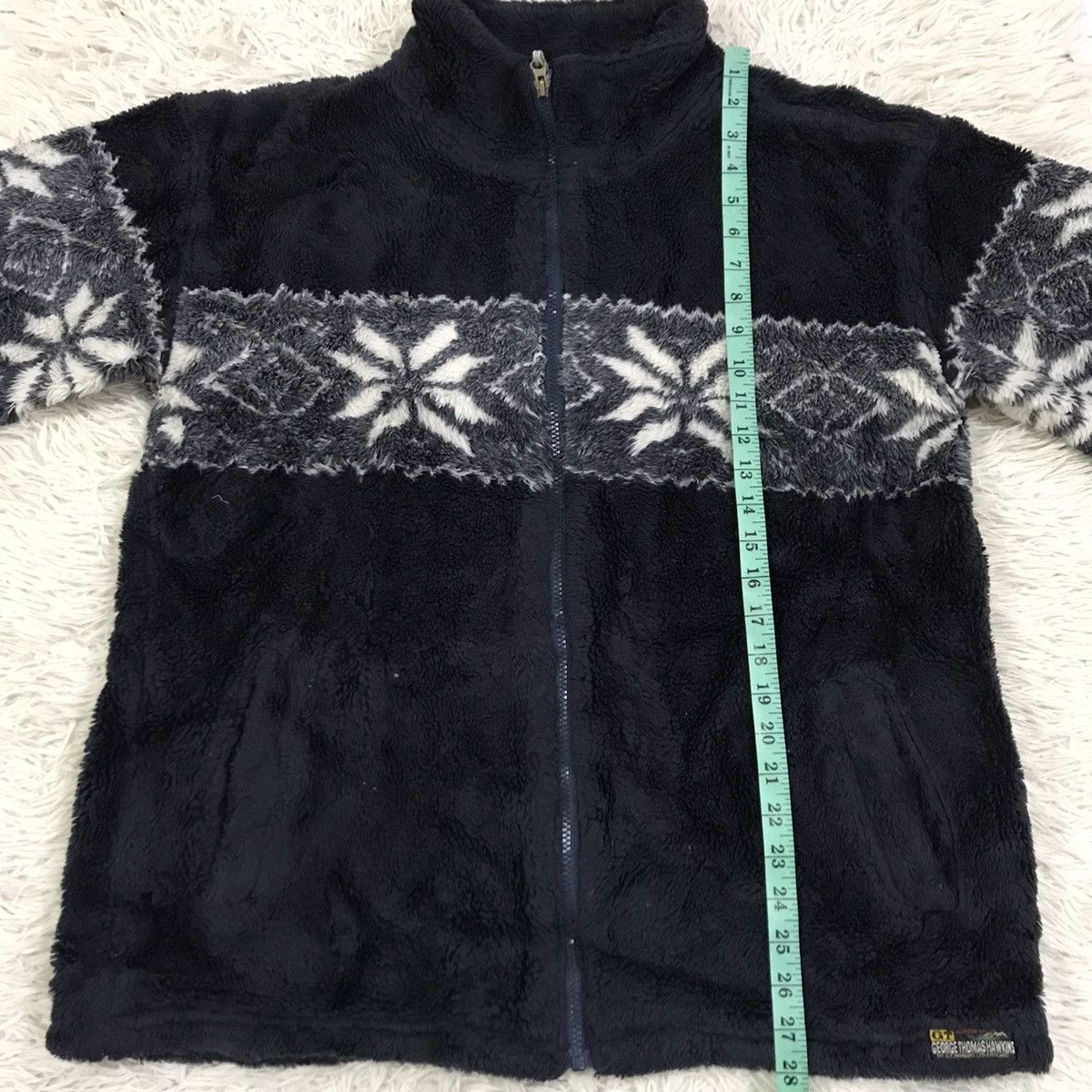 George × Japanese Brand × Vintage Vintage George Thomas Hawkins Fleece Sweater Size US L / EU 52-54 / 3 - 13 Thumbnail