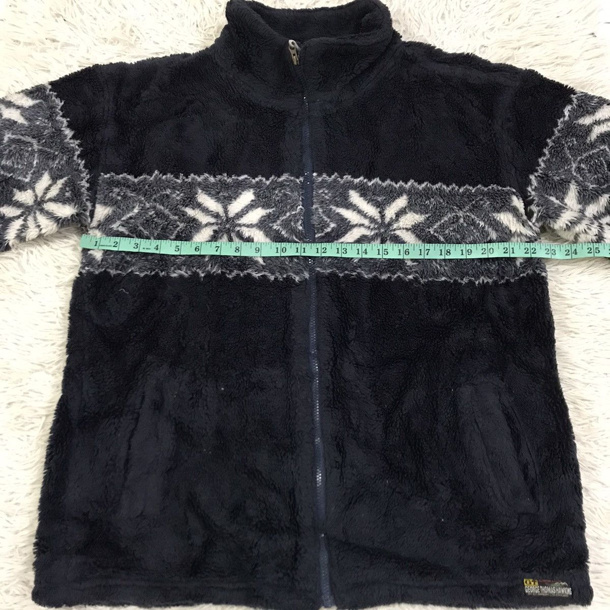 George × Japanese Brand × Vintage Vintage George Thomas Hawkins Fleece Sweater Size US L / EU 52-54 / 3 - 12 Thumbnail