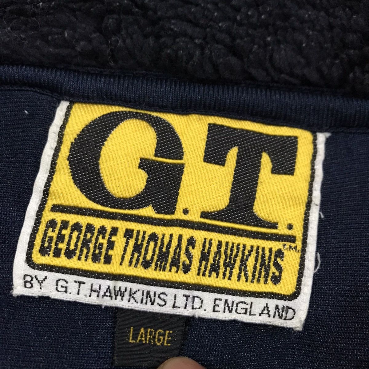 George × Japanese Brand × Vintage Vintage George Thomas Hawkins Fleece Sweater Size US L / EU 52-54 / 3 - 9 Thumbnail