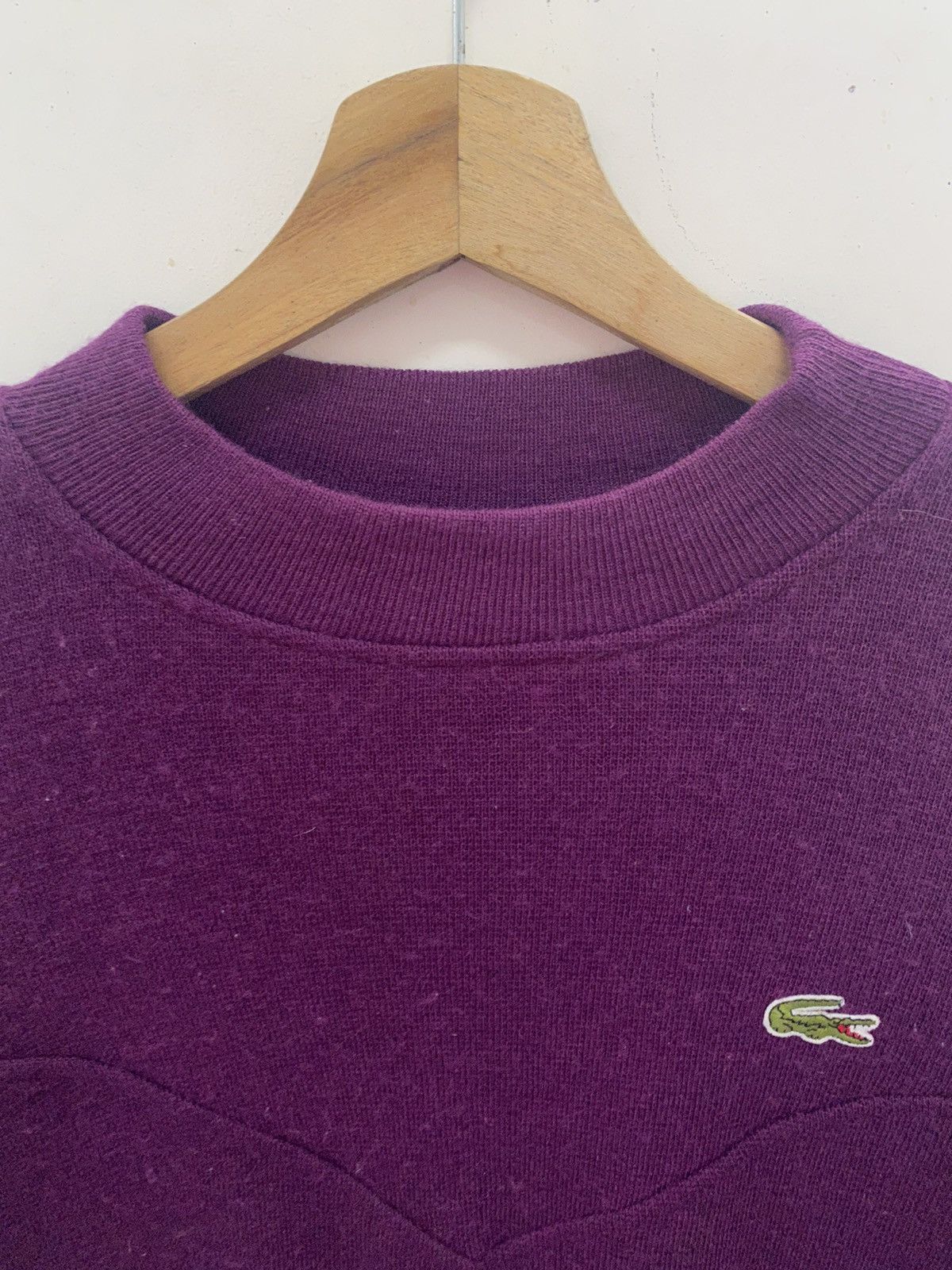 Lacoste Vintage Lacoste wool Small Logo Sweatshirt Size US XL / EU 56 / 4 - 10 Thumbnail